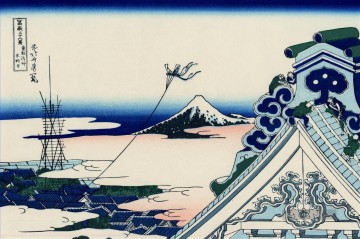 asakusa Honganji Tempel in der östlichen Hauptstadt Katsushika Hokusai Ukiyoe Ölgemälde